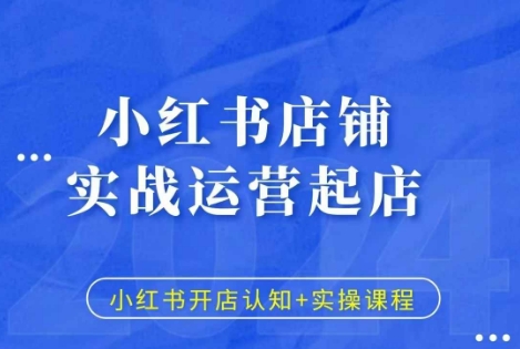 小红书店铺实战运营起店，小红书开店认知+实操课程-DE云网创