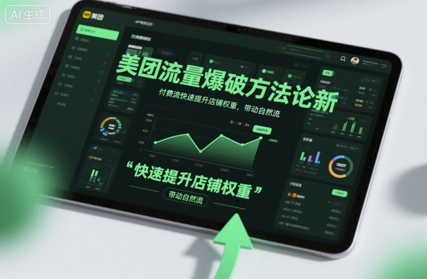 美团流量爆破方法论，付费流快速提升店铺权重，带动自然流-DE云网创