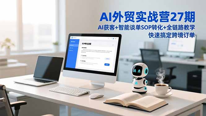 AI外贸实战营27期，AI获客+智能谈单+SOP转化+全链路教学，快速搞定跨境订单-DE云网创