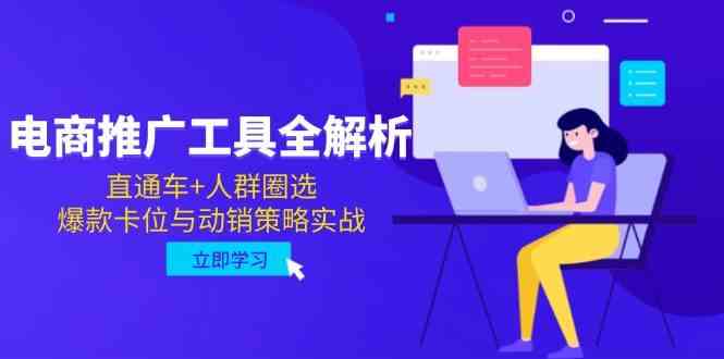 电商推广工具全解析，直通车+人群圈选，爆款卡位与动销策略实战-DE云网创
