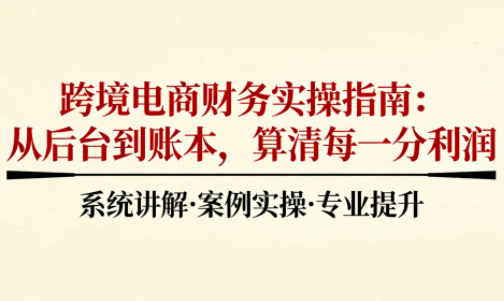 2025跨境电商财务实操指南插图 2025跨境电商财务实操指南插图