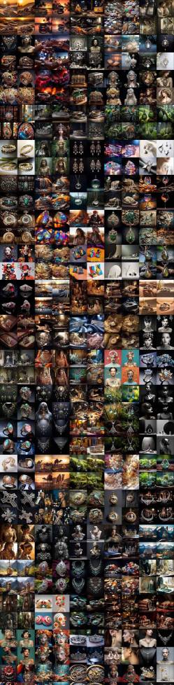 460+专业Midjourney珠宝摄影AI提示词戒指,项链-耳环-手链-宝石等,立即开始创作珠宝艺术-DE云网创