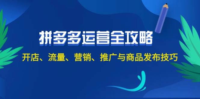 2024拼多多运营全攻略：开店、流量、营销、推广与商品发布技巧（无水印）-DE云网创
