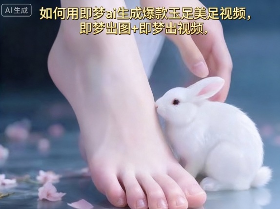 如何用即梦ai生成爆款玉足美足视频，即梦出图+即梦出视频，快速涨粉-DE云网创