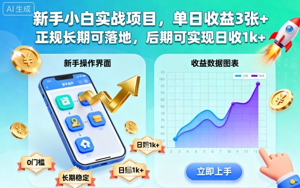 新手小白实战项目,单日收益3张+,正规长期可落地,后期可实现日收1k+【揭秘】插图 新手小白实战项目,单日收益3张+,正规长期可落地,后期可实现日收1k+【揭秘】