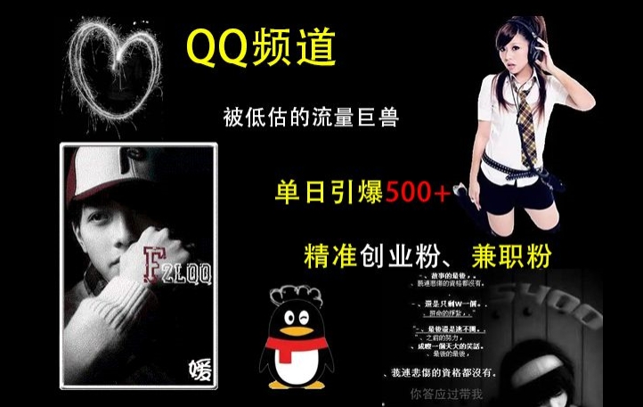 QQ频道：被低估的流量巨兽，单日引爆500+精准创业粉、兼职粉的引流秘籍-DE云网创