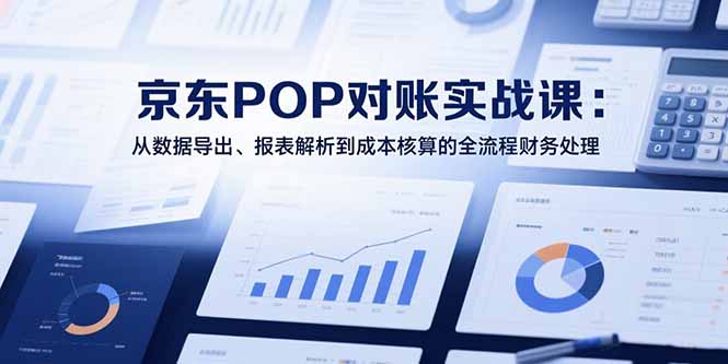 （15447期）2025京东POP对账实战课：从数据导出、报表解析到成本核算的全流程财务处理-DE云网创
