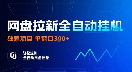 网盘拉新全自动挂G,独家项目,全自动运行完成拉新做任务,单窗口3张+【揭秘】-DE云网创