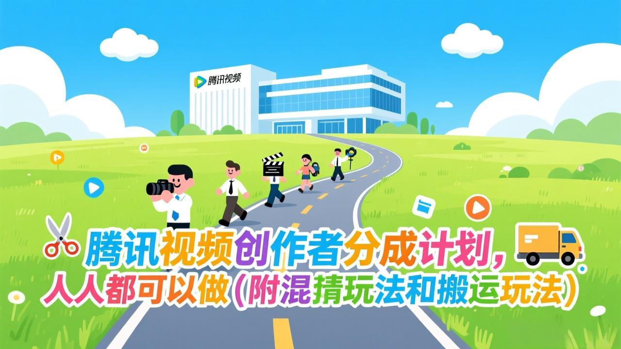 腾讯视频创作者分成计划，人人都可以做(附混剪玩法和搬运玩法-DE云网创