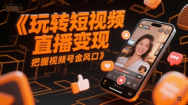 玩转短视频直播变现,把握视频号金风口-DE云网创