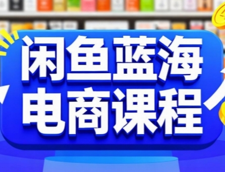 闲鱼蓝海电商课程，手把手助你快速上手，轻松实现闲鱼稳定盈利-DE云网创