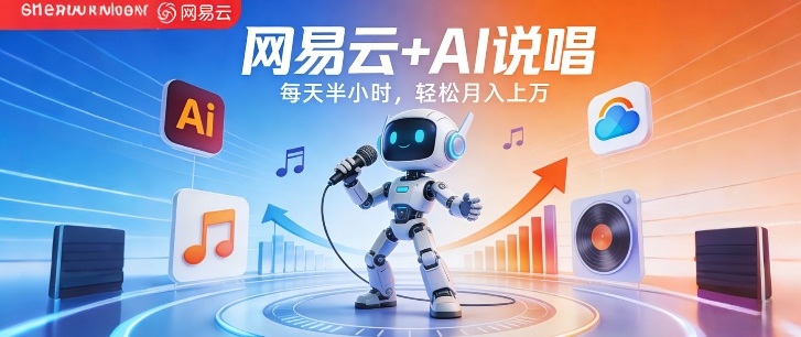 网易云+AI说唱,每天半小时,AI内容创作+流量变现,轻松月入1W插图 网易云+AI说唱,每天半小时,AI内容创作+流量变现,轻松月入1W