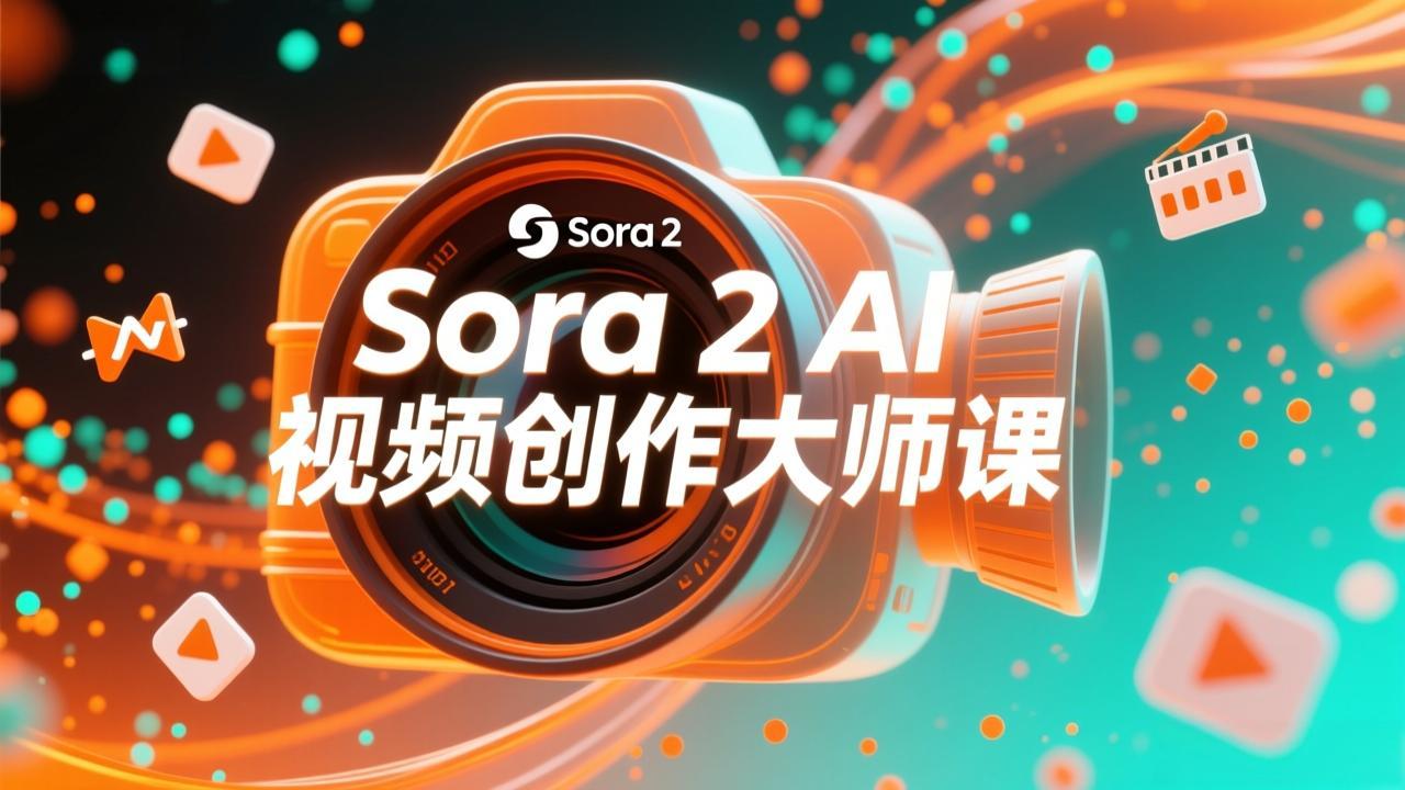 如何利用Sora 2创建流行AI人工智能视频大师班教程：掌握创作全流程，产出百万播放内容-DE云网创