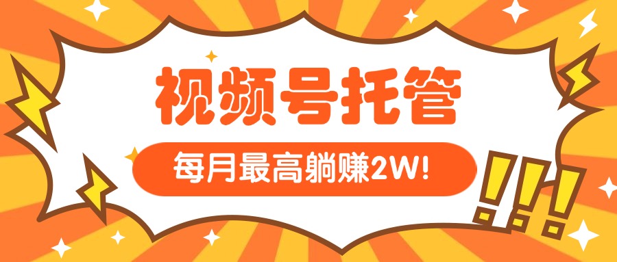 （15331期）【视频号托管 】我提供视频，你每天５分钟复制发布，最高月入1W-DE云网创