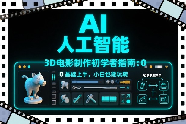AI人工智能3D电影制作初学者指南:0基础上手,小白也能玩转插图 AI人工智能3D电影制作初学者指南:0基础上手,小白也能玩转