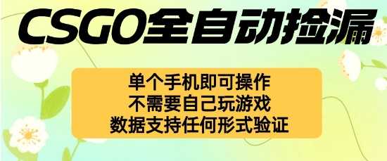 自动挂G捡漏，不用自己挂G不用玩游戏，一个手机即可操作，新手小白轻松月入1W+【揭秘】-DE云网创