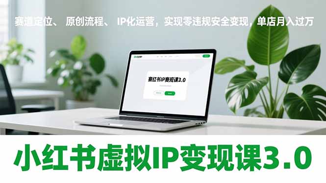 小红书虚拟IP变现课3.0,赛道定位、原创流程、IP化运营,实现零违规安全变现,单店月入过万插图 小红书虚拟IP变现课3.0,赛道定位、原创流程、IP化运营,实现零违规安全变现,单店月入过万插图