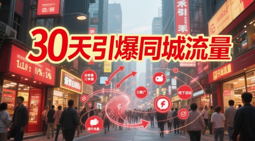 30天引爆同城流量：团购篇 认知篇 流量篇 来客篇 达人篇 老板人设IP篇 投流篇-DE云网创