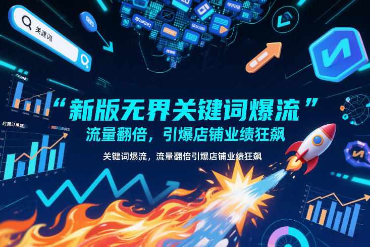 新版无界关键词爆流,流量翻倍,引爆店铺业绩狂飙-DE云网创