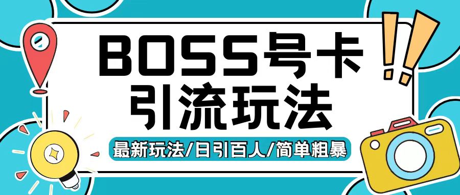Boss直聘流量卡引流变现玩法，日引200+创业粉【揭秘】-DE云网创