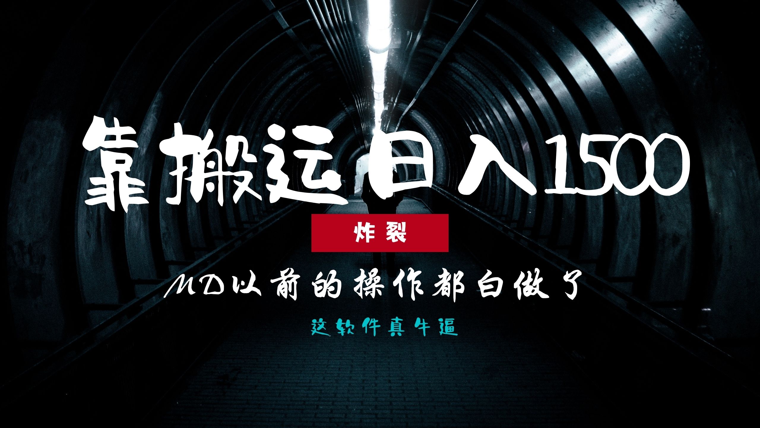 （13568期）炸裂！0基础搬运也能批量日赚1500+，以前的操作都白做了！-DE云网创