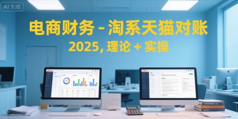 电商财务-淘系天猫对账2025，理论+实操-DE云网创