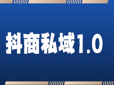 抖商服务私域1.0，抖音引流获客详细教学-DE云网创