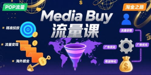 Media Buy之POP流量课，带你开启海外Media Buy淘金之路-DE云网创