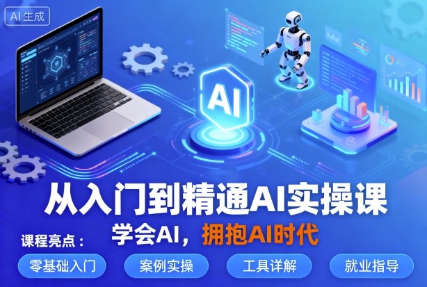 从入门到精通AI实操课，学会AI，拥抱AI时代-DE云网创