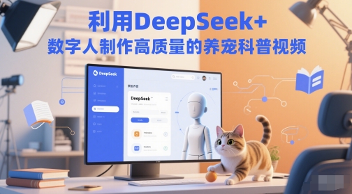 利用DeepSeek+数字人制作高质量的养宠科普视频-DE云网创