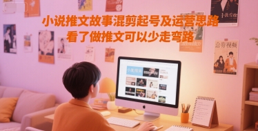 小说推文故事混剪起号及运营思路，看了做推文可以少走弯路-DE云网创