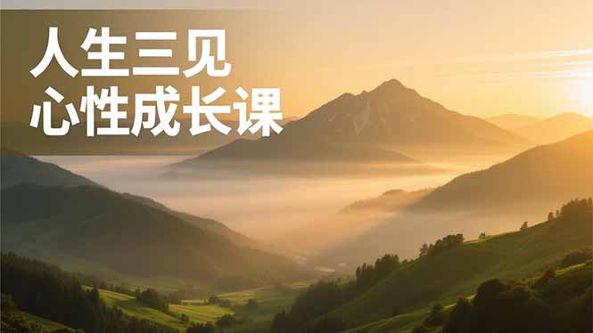 人生三见心性成长课,见天地众生自己,搞透人性安顿身心,活出清晰自我,内在富足无价插图 人生三见心性成长课,见天地众生自己,搞透人性安顿身心,活出清晰自我,内在富足无价插图