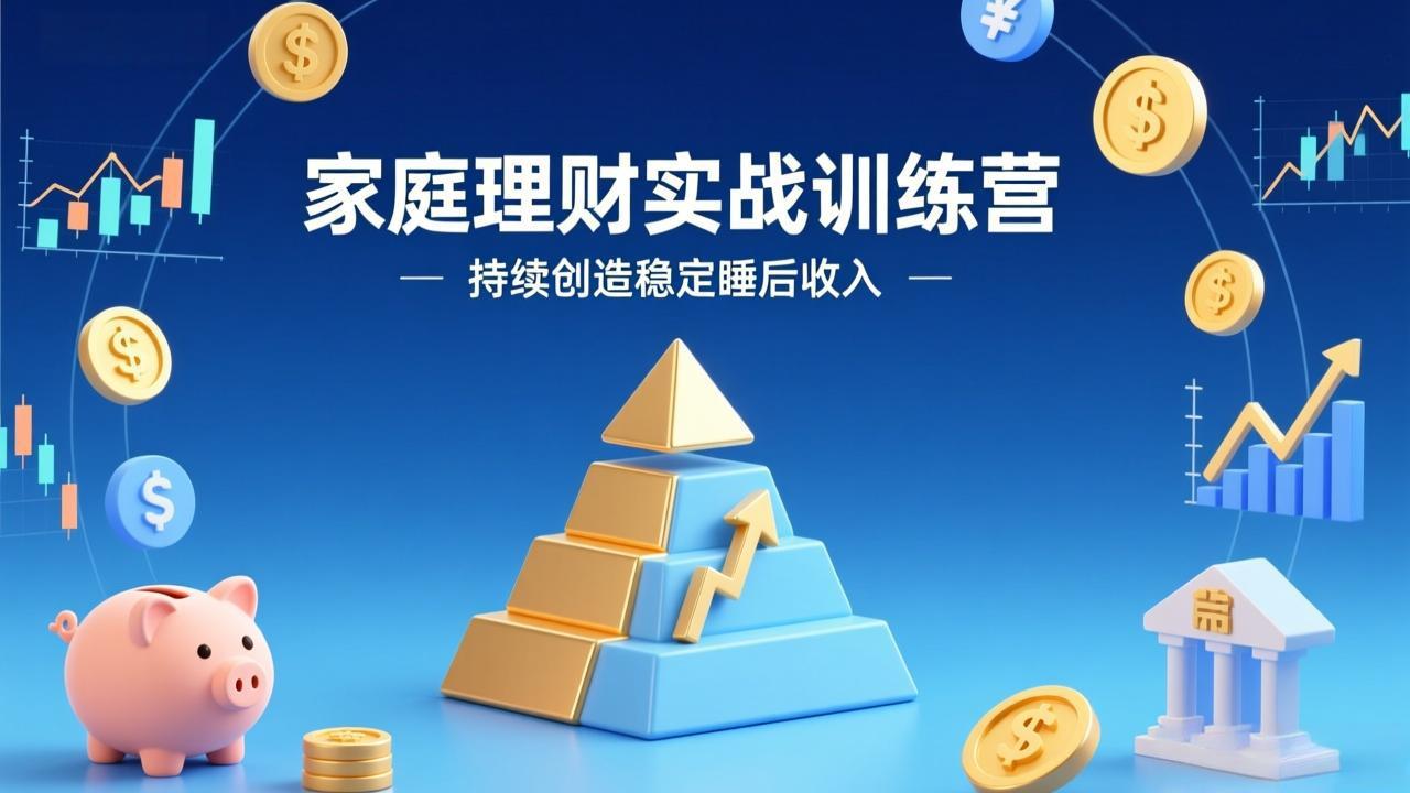 家庭理财实战训练营:从0到1建体系,三阶进阶层层递进,助你持续创造稳定睡后收入插图 家庭理财实战训练营:从0到1建体系,三阶进阶层层递进,助你持续创造稳定睡后收入插图