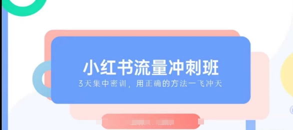 小红书流量冲刺班2025，最懂小红书的女人，快速教你2025年入局小红书-DE云网创