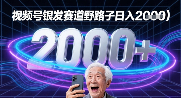 蝴蝶号银发赛道流量密码野路子日入多张-DE云网创