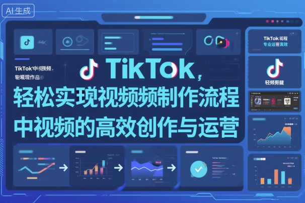TikTok中视频制做流程,轻松实现Tk中视频的高效创作与运营-DE云网创