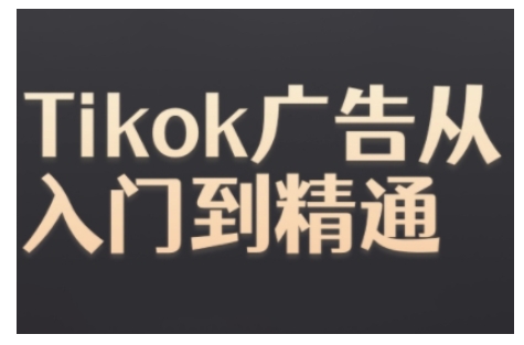 Tiktok Ads实操教程，Tiktok广告从入门到精通-DE云网创