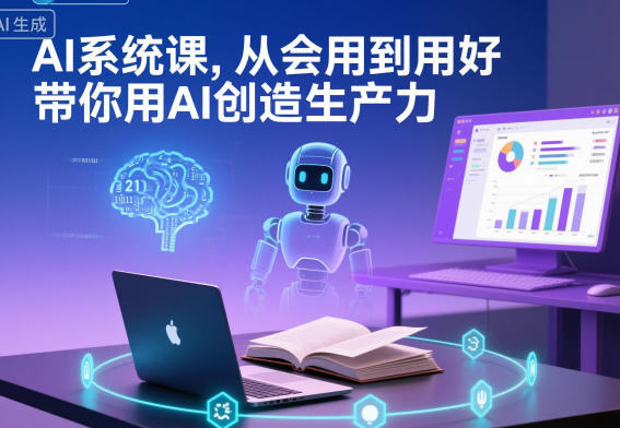 AI系统课，从会用到用好，带你用AI创造生产力-DE云网创