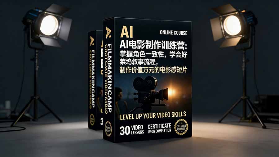 AI电影制作训练营:掌握角色一致性,学会好莱坞叙事流程,制作价值万元的电影感短片插图 AI电影制作训练营:掌握角色一致性,学会好莱坞叙事流程,制作价值万元的电影感短片插图