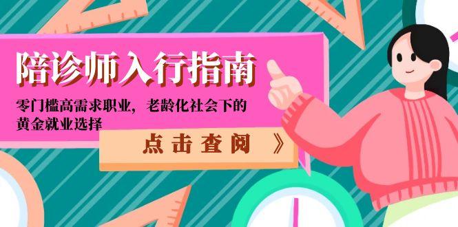 （15042期）陪诊师入行指南：零门槛高需求职业，老龄化社会下的黄金就业选择-DE云网创