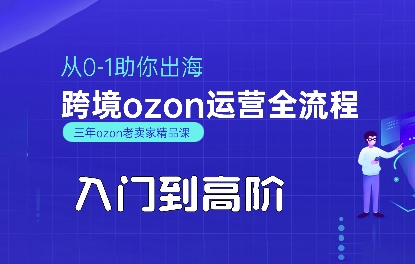 OZON入门到高阶全流程，从0-1助你出海，跨境ozon运营全流程-DE云网创