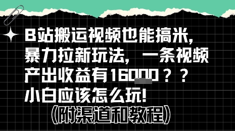 b站掘金计划？搬运视频也能挣拉新的收益，小白应该怎么玩！-DE云网创