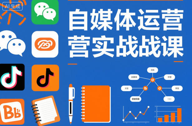 自媒体运营实战课，掌握一套系统的自媒体运营底层方法论，成为优秀的内容创作者-DE云网创