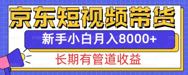京东短视频带货新玩法，长期管道收益，新手也能月入8000+-DE云网创