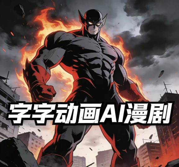 字字动画AI漫剧2026年第1期系统课程，小白看完就能学会实操的漫剧课，单人月收1-3W-DE云网创