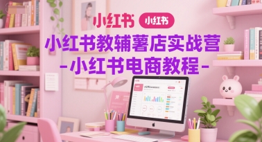 小红书教辅薯店实战营-小红书电商教程-DE云网创