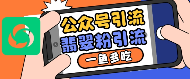 公众号利用推荐流量和搜一搜流量引流翡翠粉，一鱼多吃-DE云网创