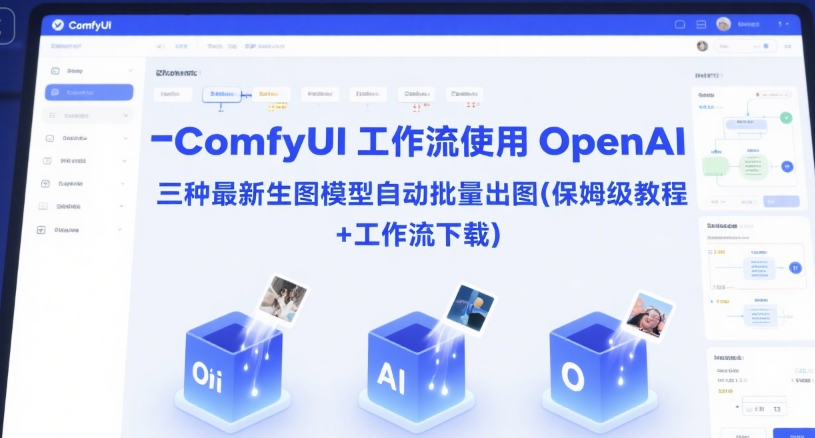 ComfyUI 工作流使用 OpenAI 三种最新生图模型自动批量出图(保姆级教程+工作流下载)-DE云网创