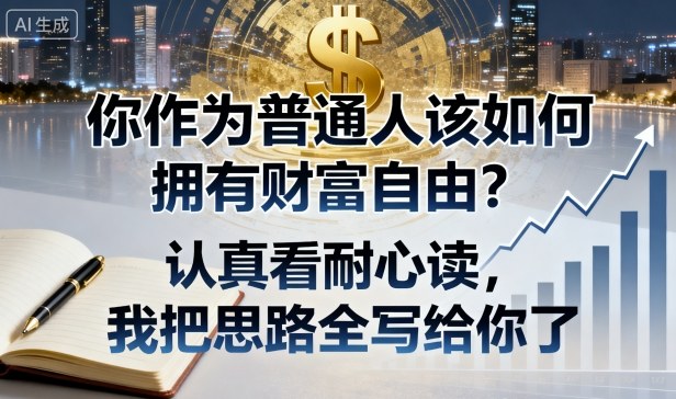 付费文章:你作为普通人该如何拥有财富自由?认真看耐心读,我把思路全写给你了-DE云网创