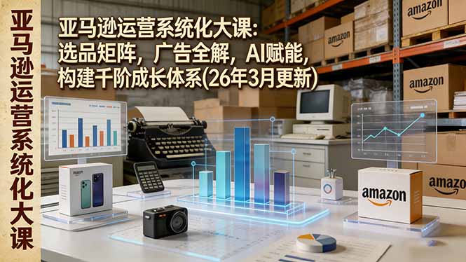 亚马逊运营系统化大课：选品矩阵，广告全解，AI赋能，构建千阶成长体系(26年3月更新-DE云网创